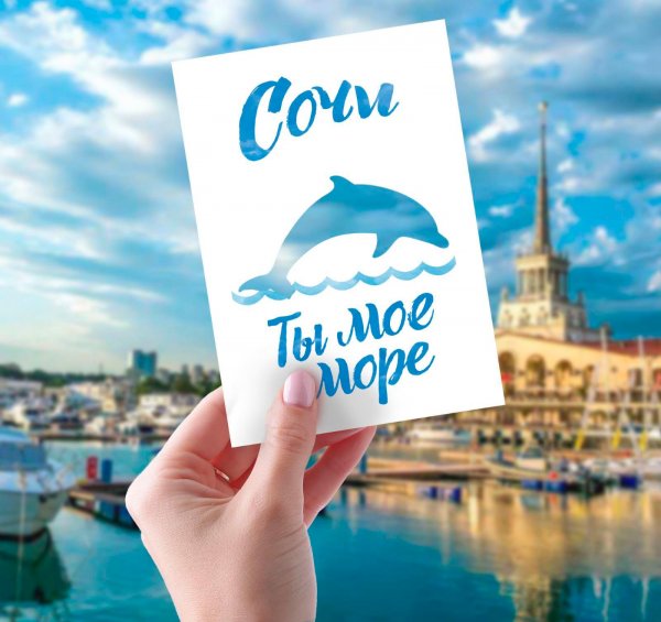 Полетели в Сочи надпись