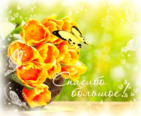 Открытка спасибо огромное