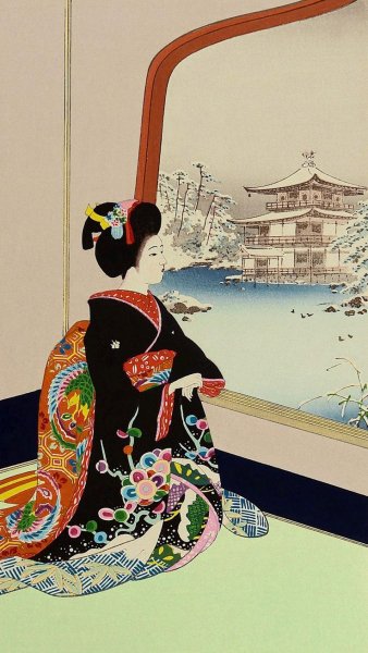 Традиционная японская открытка