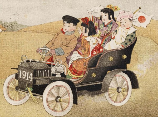 Новогодние открытки 1900-х годов