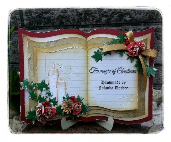 Новогодняя открытка книжка