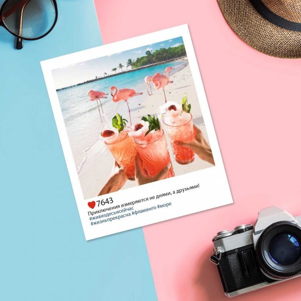 Открытка в стиле Инстаграм