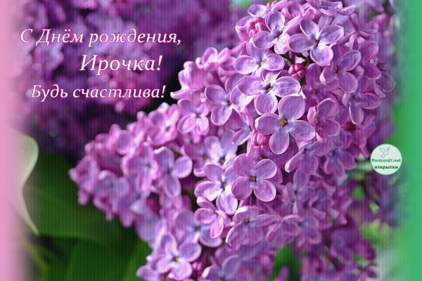 Ирочка с днём рождения открытки