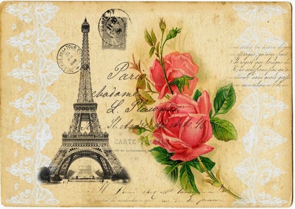 Винтажные открытки Париж