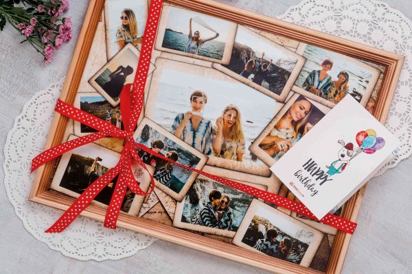 Коллаж из фотографий Скрапбукинг