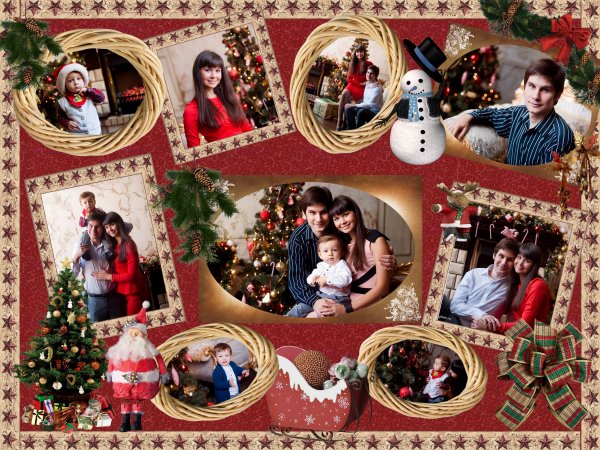 Коллаж в стиле ретро