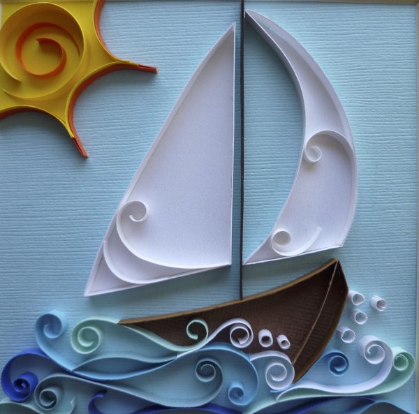 Панно в технике бумагопластики