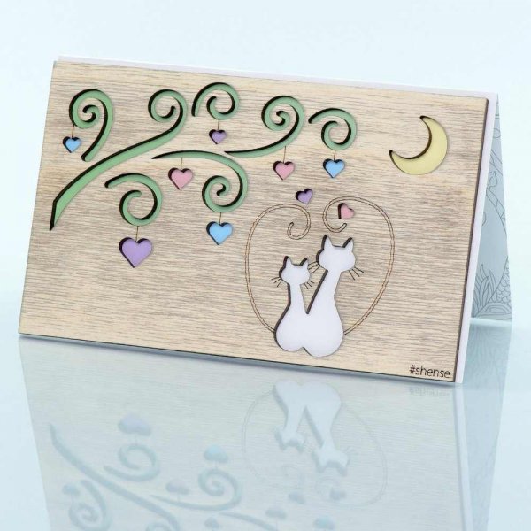 Макеты деревянных открыток