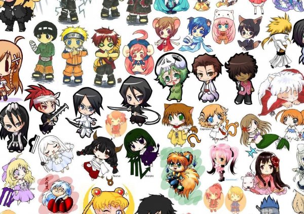 Наклейки в стиле аниме