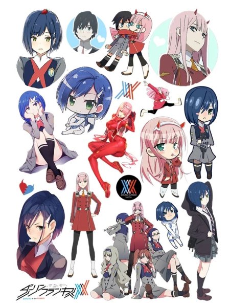 Наклейки из аниме