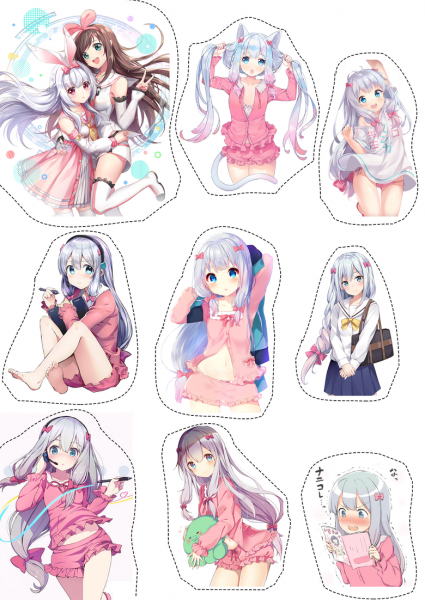 Наклейки Эроманга сенсей