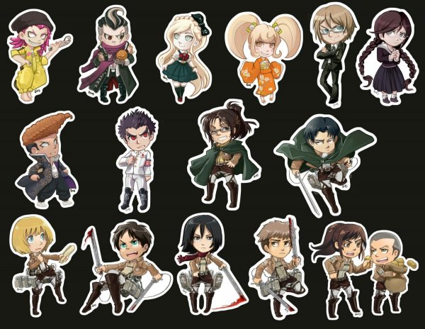 Наклейки из аниме