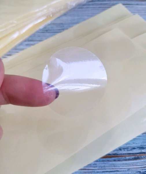 Прозрачные наклейки для упаковки