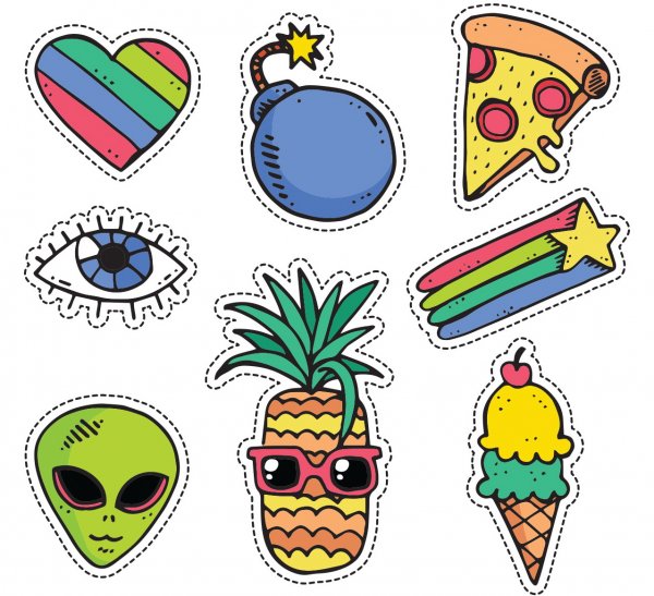 Красивые наклейки