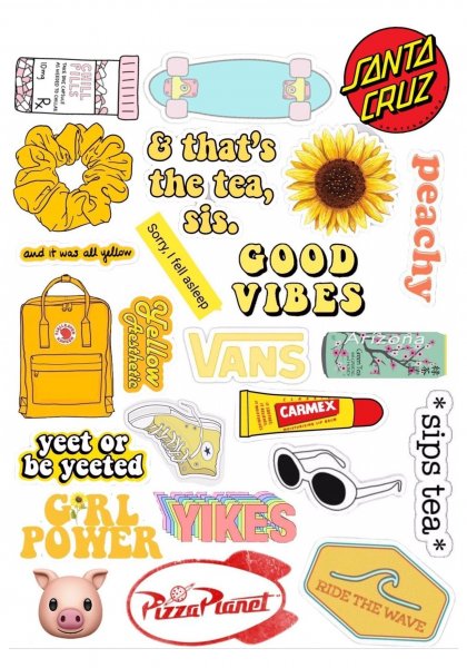 Vsco Стикеры для распечатки