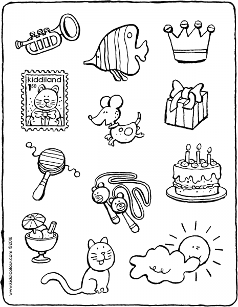 Раскраски Стикеры