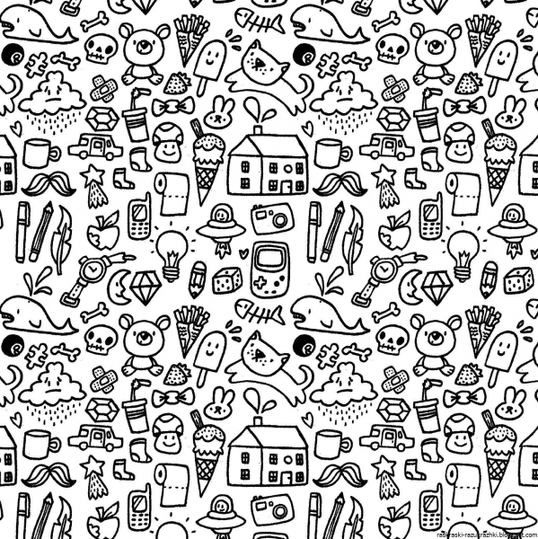 Мелкие рисунки для срисовки