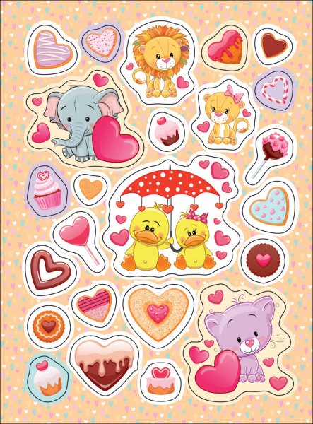 Красивые наклейки