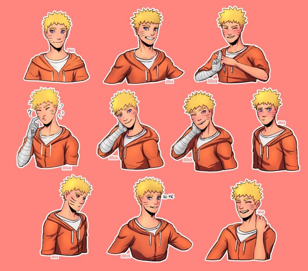 Наклейки аниме Наруто