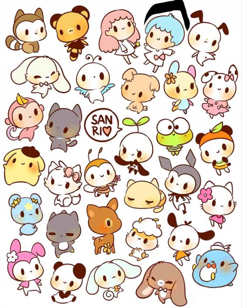 Милые наклейки