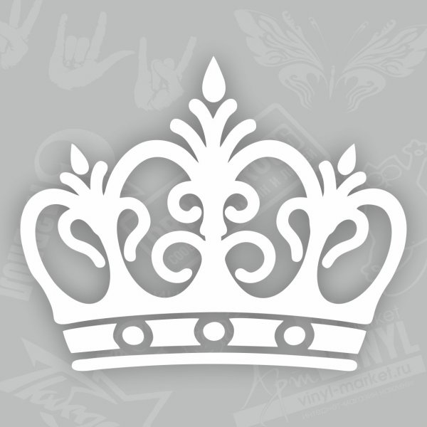 Корона наклейка на машину