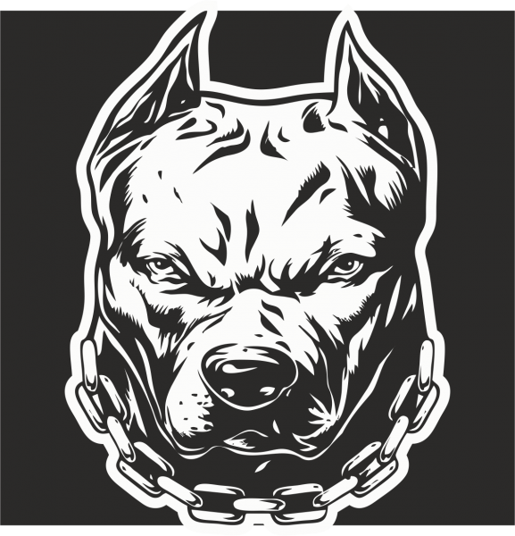 Наклейки автозвук наклейки питбуль