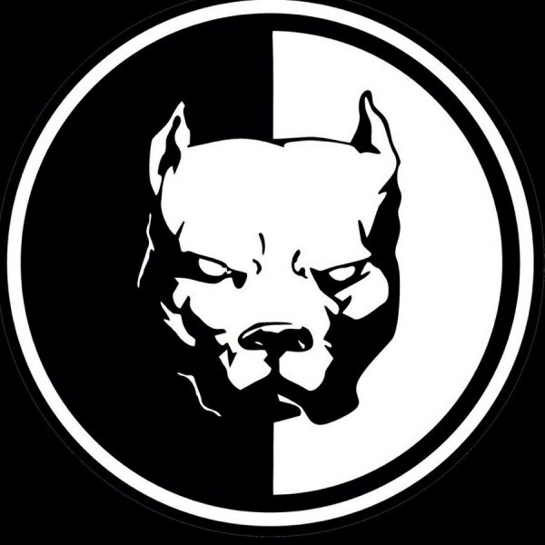 Наклейка питбуль