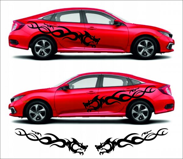 Наклейки узоры на автомобиль