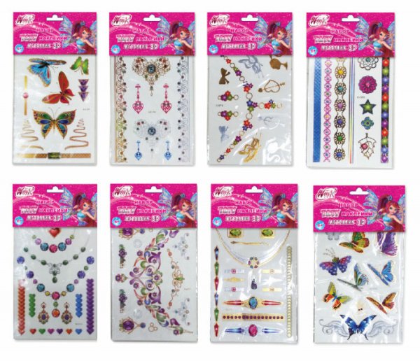 Переводные наклейки на тело для детей