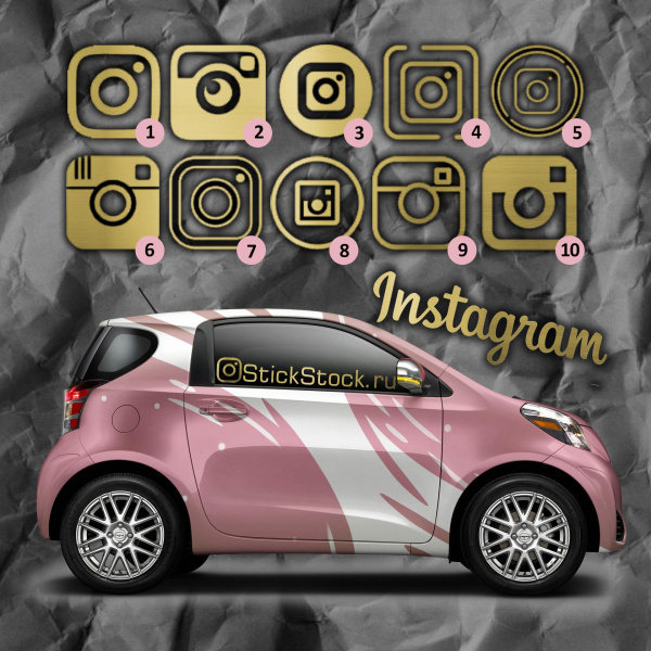 Золотой стикер ораджет