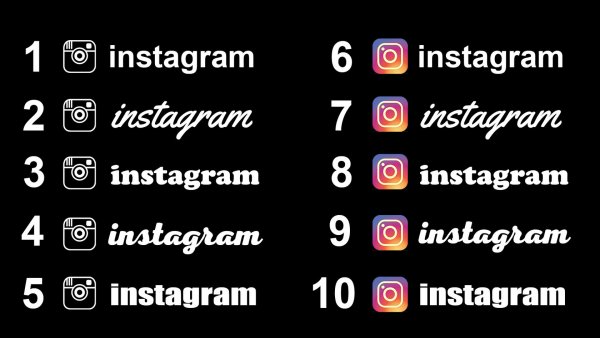 Шрифт для наклейки на авто Инстаграм