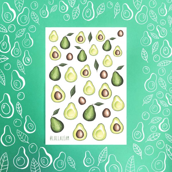 Стикеры авокадо