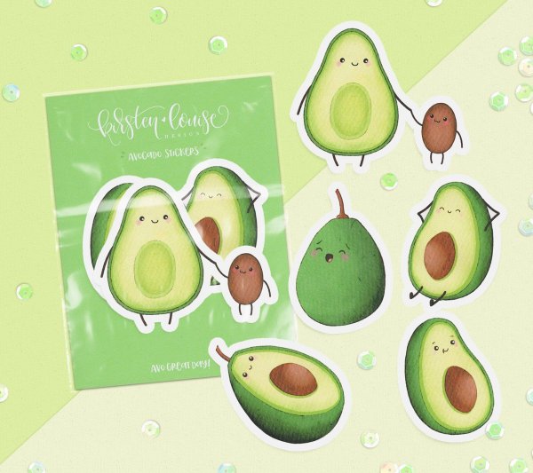 Идеи для бумажных сюрпризов авокадо