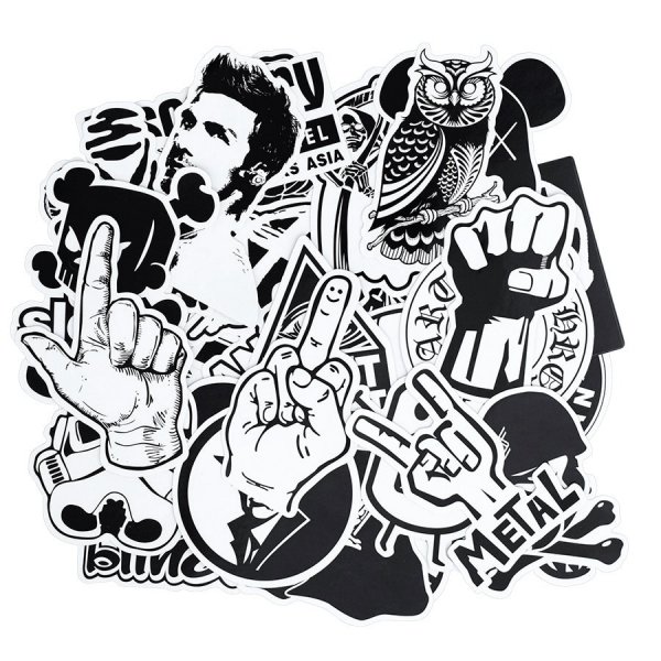 Наклейки белые