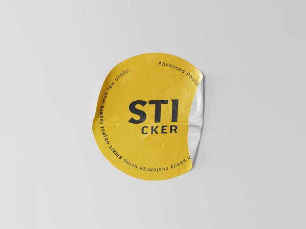 Наклейка Mockup free