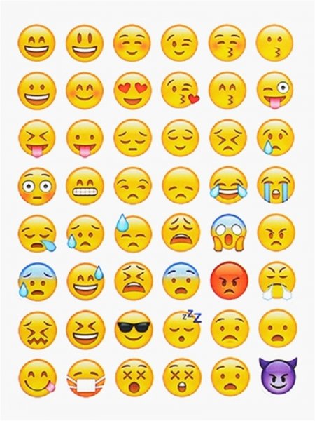 Смайлы для распечатки