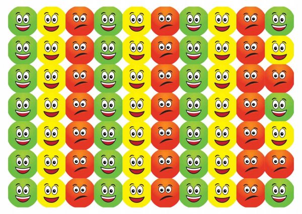 Наклейка (стикер) смайлик