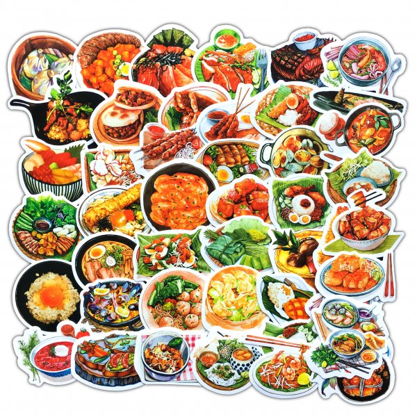 Кавайные наклейки сладости