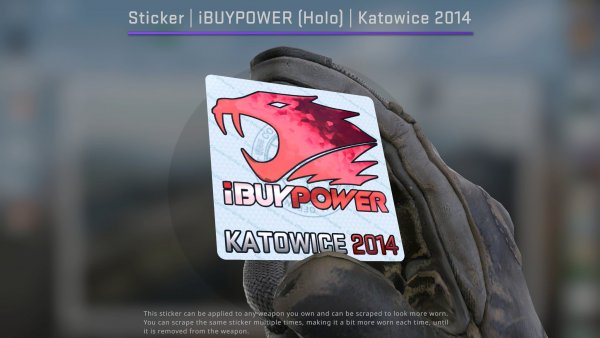 Наклейка IBUYPOWER Katowice 2014 голографическая