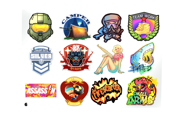 Красивые наклейки КС го