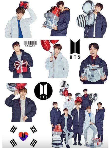 Наклейки БТС Стикеры