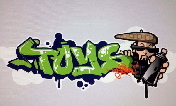 Наклейки в виде граффити