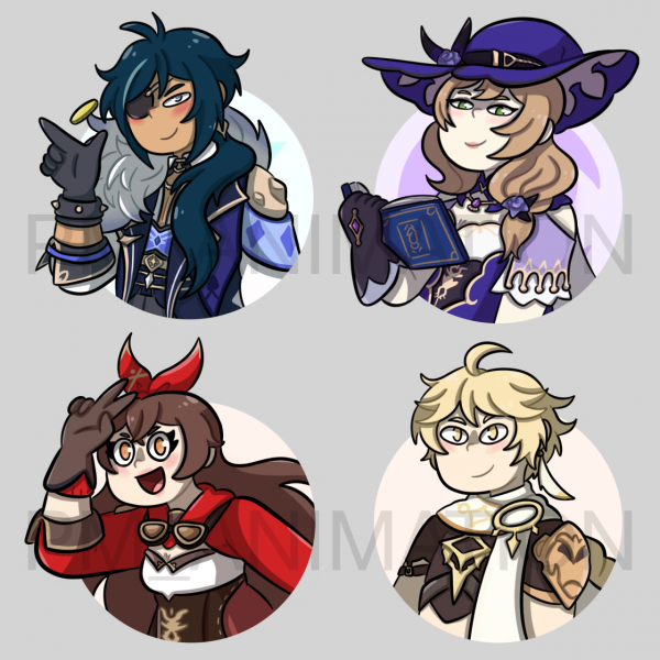 Стикеры Геншин Импакт Тарталья