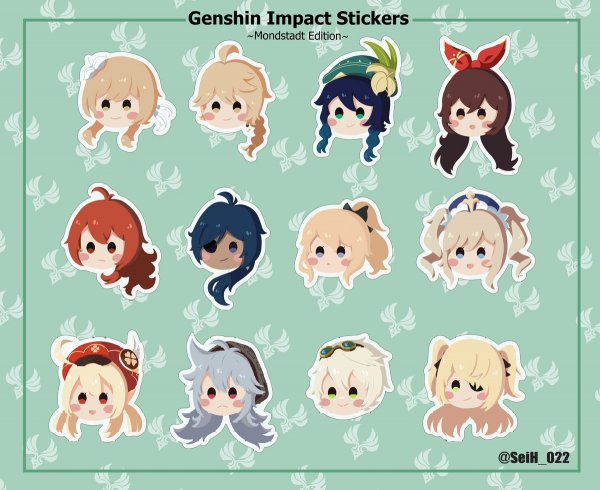 Genshi Impact Стикеры