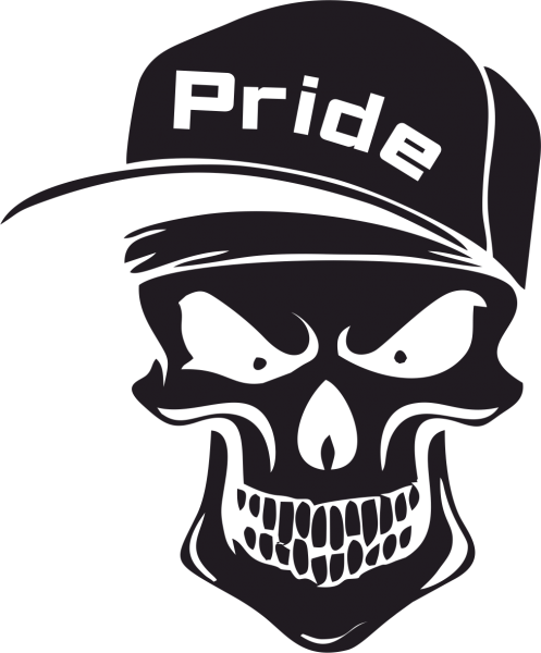 Череп наклейка