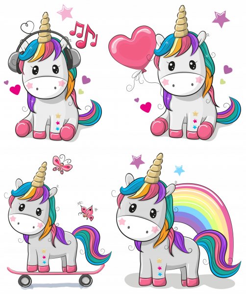 Стикер "Единорожки"