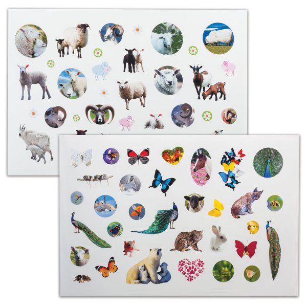 Hatber альбом наклеек в мире животных, 400 шт.