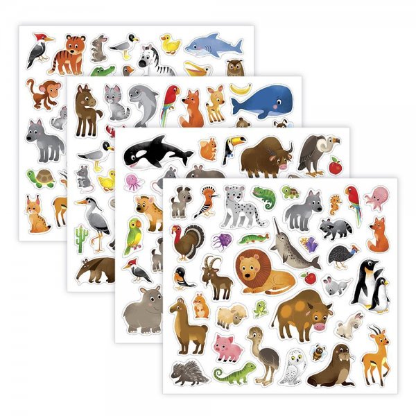 Наклейки животные ГЕОДОМ