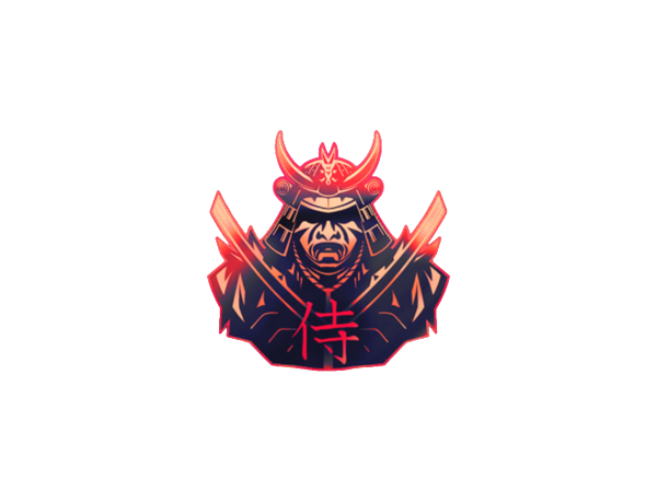 Samurai наклейка на авто