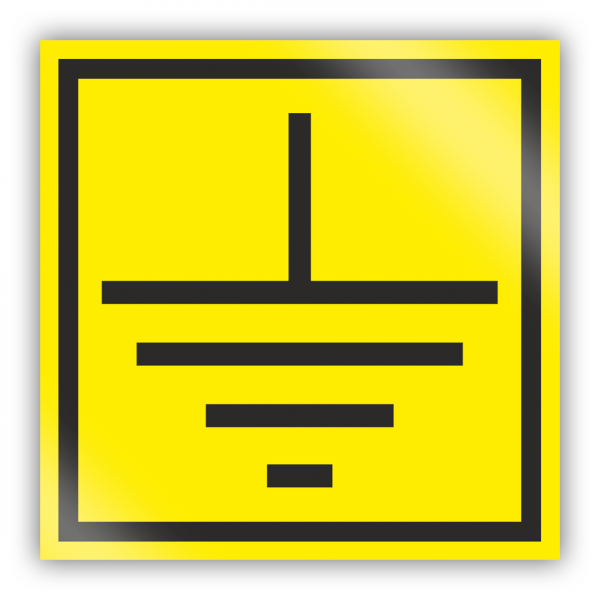 Знак заземление 20х20